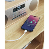 Majority Oakington music system DAB+/FM radio oak finish - British product