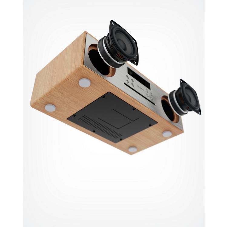 Majority Oakington music system DAB+/FM radio oak finish - British product