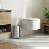 Simplehuman 6L semi-round bathroom pedal bin (British brand)