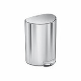 Simplehuman 6L semi-round bathroom pedal bin (British brand)
