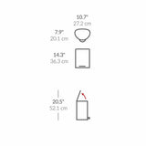 Simplehuman 6L semi-round bathroom pedal bin (British brand)
