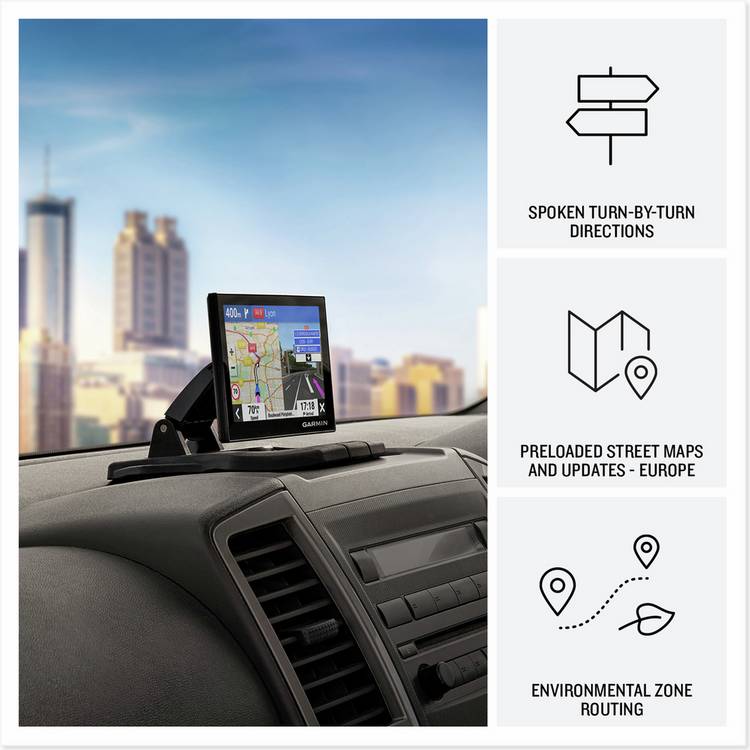 Garmin Drive 53 5-inch sat nav with UK and ROI maps (British brand)