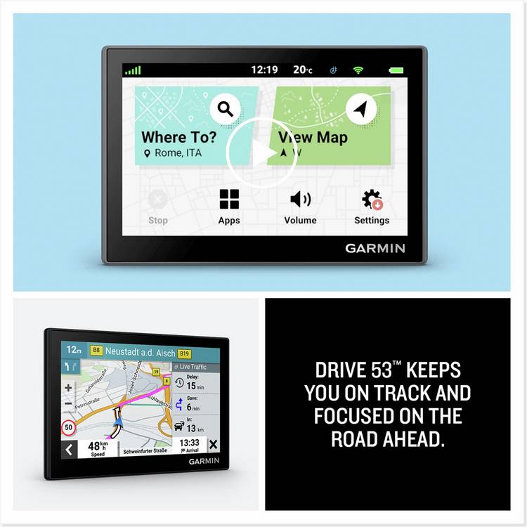 Garmin Drive 53 5-inch sat nav with UK and ROI maps (British brand)