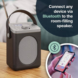 Majority Little Shelford portable DAB radio black grey, imported from the UK