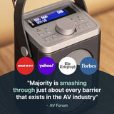 Majority Little Shelford portable DAB radio black grey, imported from the UK