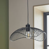Argos Argos Home Metal Wire Pendant Light - Black with Adjustable Drop 60-100cm- Buy online at McGrocer