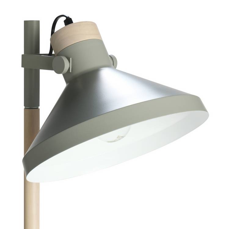 Argos Home Skandi adjustable head floor lamp in grey - British product