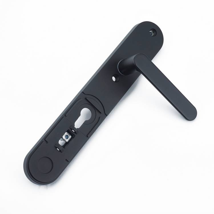 Yale smart lock backplate handle matte black, imported from the UK