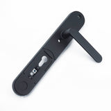 Yale smart lock backplate handle matte black, imported from the UK