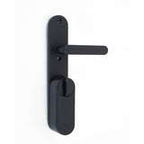Yale smart lock backplate handle matte black, imported from the UK