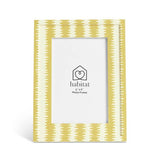 Habitat picture frame mustard printed yellow 4x6, imported from the UK