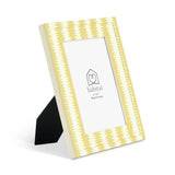 Habitat picture frame mustard printed yellow 4x6, imported from the UK