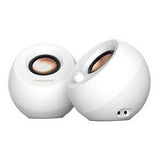 Creative Pebble Pro speakers in white - British product