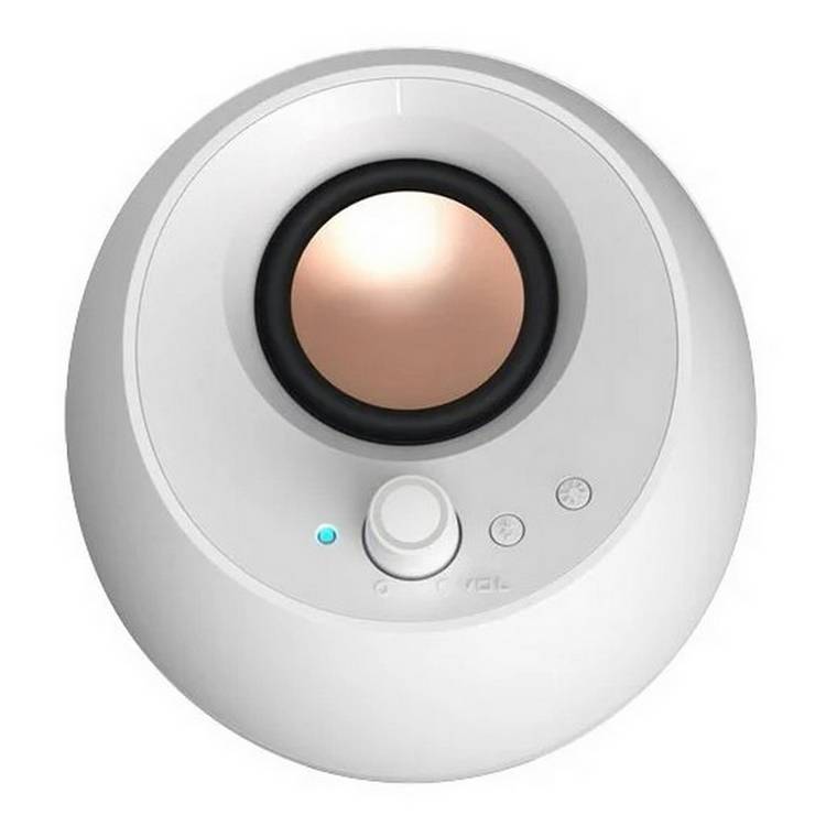 Creative Pebble Pro speakers in white - British product