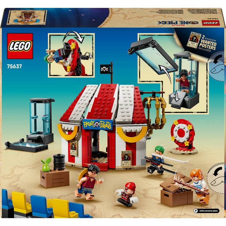 LEGO One Piece Buggy the Clown's Circus Tent 573 pieces playset (British brand)