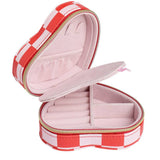 Argos Home heart shaped jewellery box with pink lining - British product
