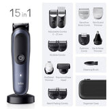 Braun AIO7580 15in1 beard clipper kit - British product