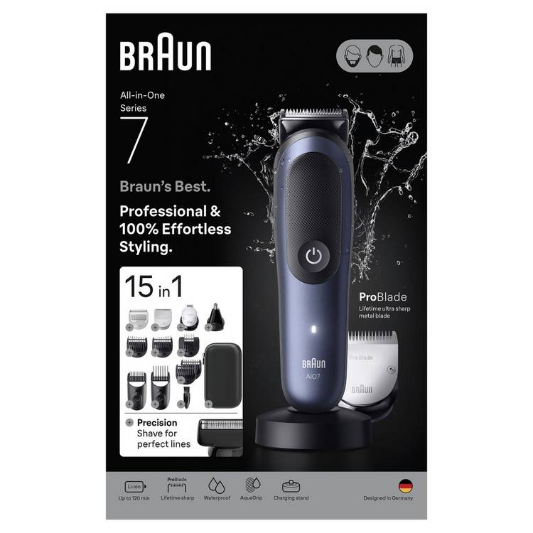 Braun AIO7580 15in1 beard clipper kit - British product