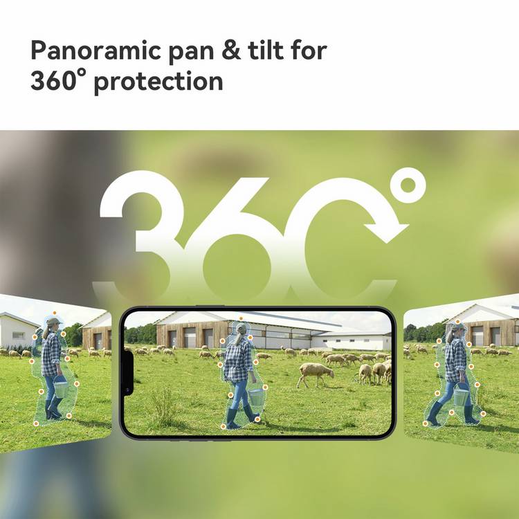 Imou AOV PT 4G solar panel camera system, UK version