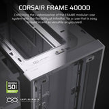 Corsair FRAME 4000D ARGB mid-tower PC case, UK version