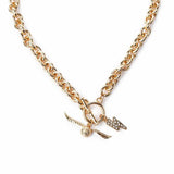 Argos Custard London Gold Harry Potter Chunky T-Bar Necklace- Buy online at McGrocer