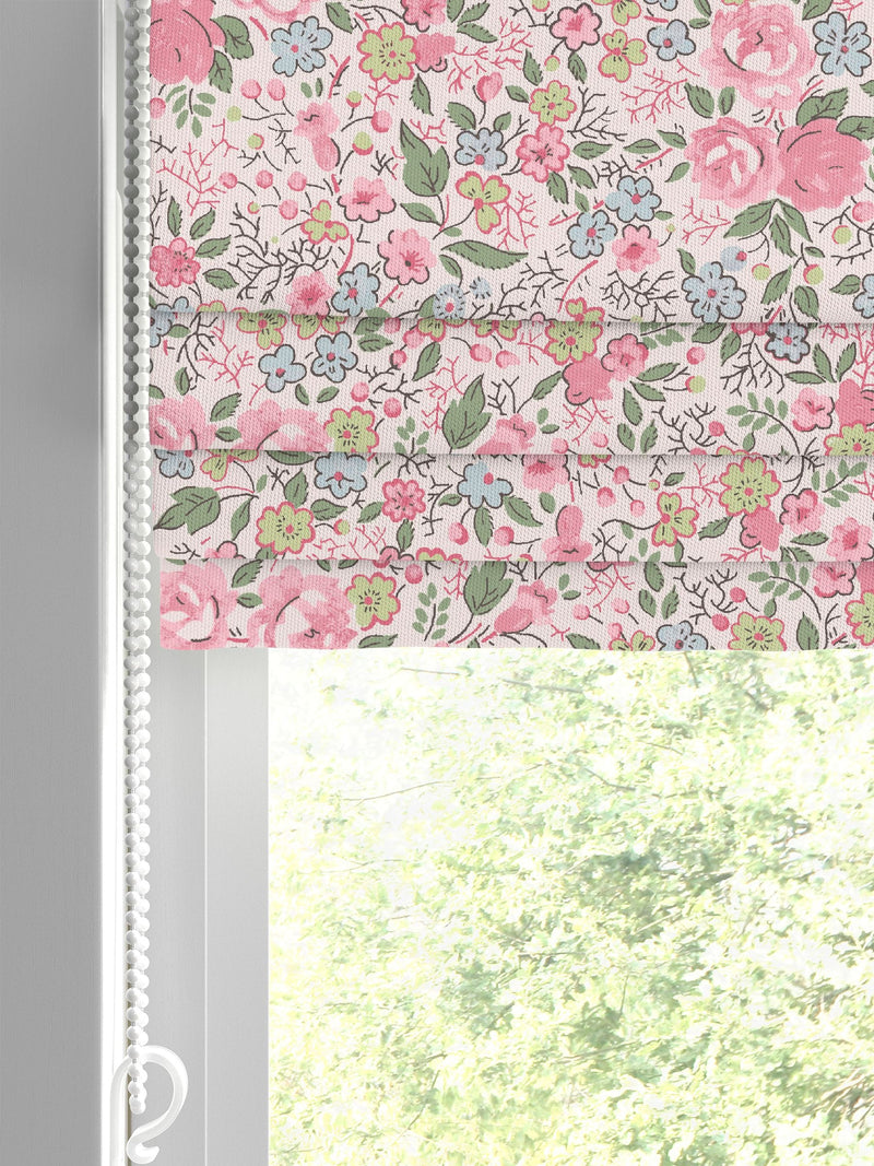 Laura Ashley peony pink Rowena roman blind (British brand)