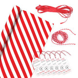 Argos Argos Home Candy Cane Wrapping Paper Roll with Gift Tags - 10m- Buy online at McGrocer