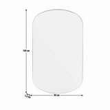 Habitat gold pill wall mirror 100x60cm - British product