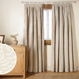 Argos Home cream jacquard pencil pleat curtains 117x137cm - British product