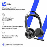 HP Poly Voyager Focus 2 headset black - British product