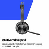 HP Poly Voyager Focus 2 headset black - British product