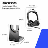 HP Poly Voyager Focus 2 headset black - British product