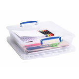Really Useful clear plastic storage box 10.5L 3-pack, UK version