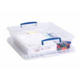 Really Useful clear plastic storage box 10.5L 3-pack, UK version