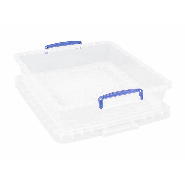 Really Useful clear plastic storage box 10.5L 3-pack, UK version