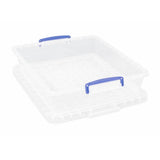 Really Useful clear plastic storage box 10.5L 3-pack, UK version