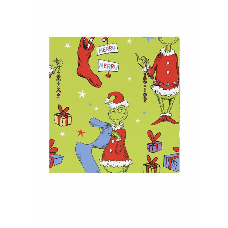 Grinch fleece throw green 150x100cm - British product