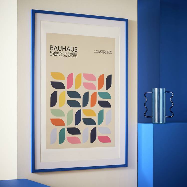 Habitat blue cobalt picture frame 70x100cm (British brand)