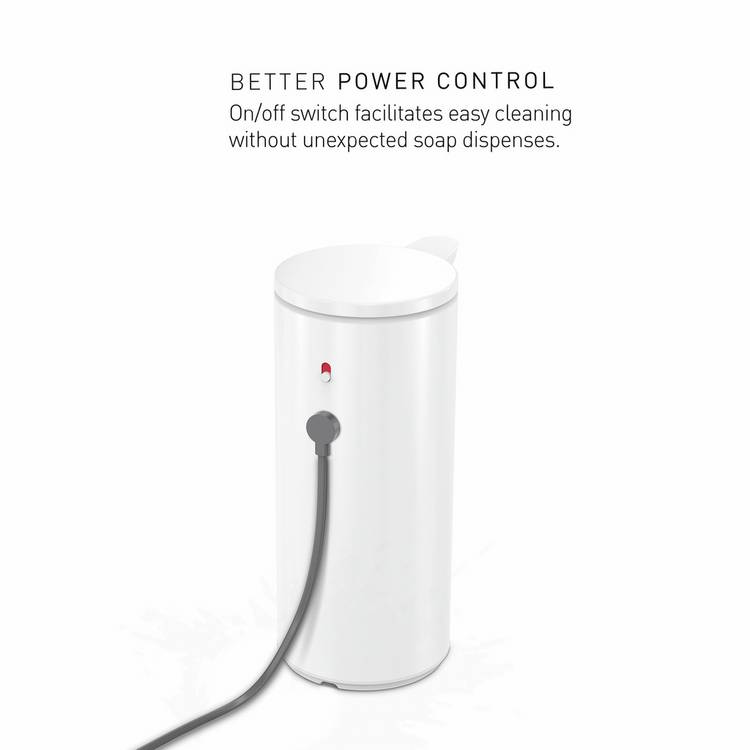 Simplehuman touch-free sensor pump white rechargeable - British product