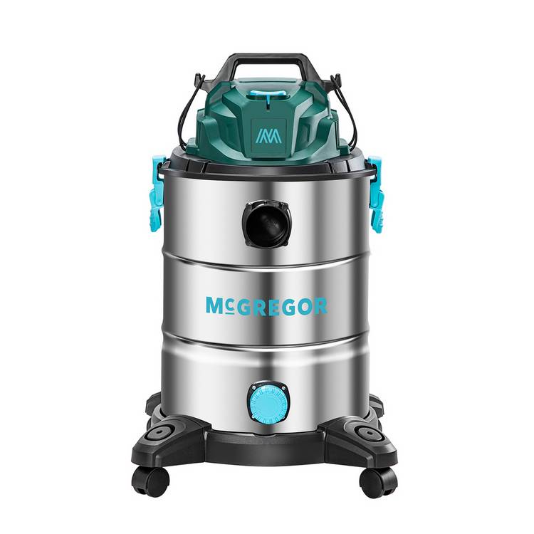 McGregor 30L steel wet and dry vacuum cleaner (British brand)
