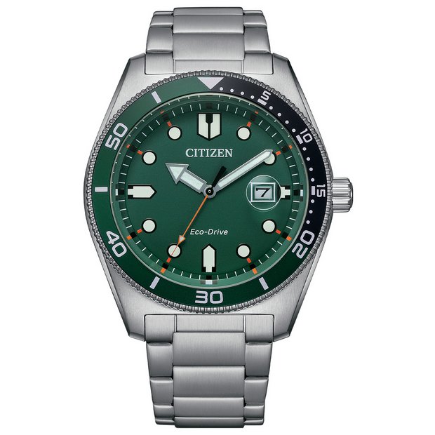 Citizen green dial watch 43mm (British brand)