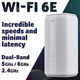 Acer Connect X6E dual band AXE5400 Wi-Fi router - British product