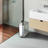 Argos Simplehuman 5L Slim Bathroom Pedal Bin - Silver- Buy online at McGrocer