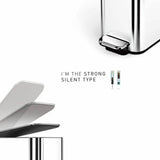 Simplehuman slim bathroom pedal bin 5L - British product