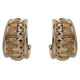 Argos Liars & Lovers Gold Tone Ribbed Huggie Hoop Earrings- Buy online at McGrocer