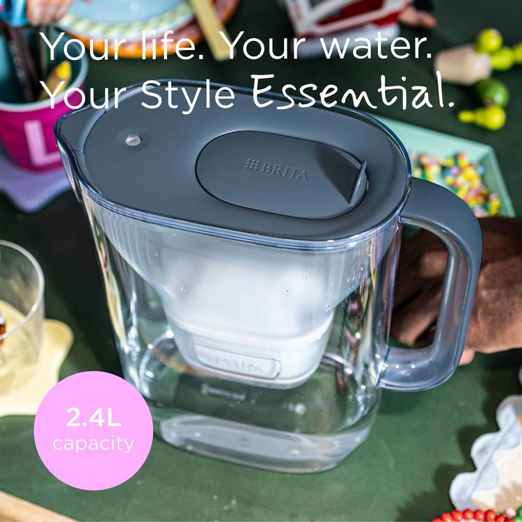 Brita Style Essential water filter jug Blue 2.4L, UK version
