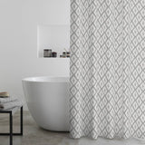 Argos Catherine Lansfield Diamond Tile Shower Curtain Silver Grey 180cm x 180cm- Buy online at McGrocer