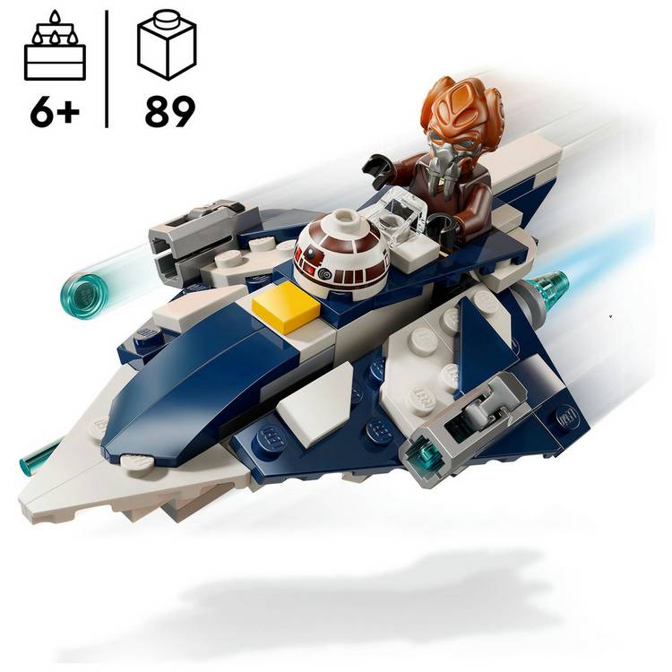 LEGO Star Wars Plo Koon Jedi Starfighter microfighter 89 pieces, imported from the UK