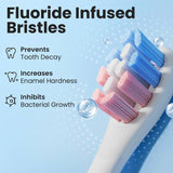 Oclean Kids P3K1 brush head white 6-pack, imported from the UK