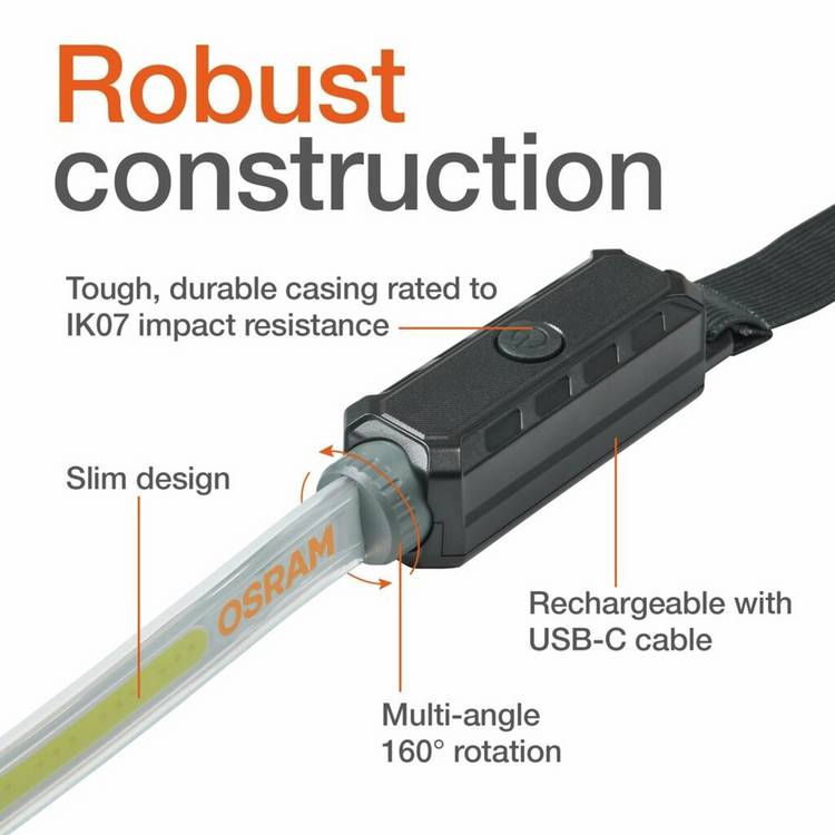 Osram flexible LED utility lamp, imported from the UK